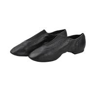 Jazz Zapatos de Danza Slip On Dance Jazz Zapatos de Baile Bebé Niño Adulto Mujeres Hombres Vientre Moderno Ballet Gimnasio Jazzy Zapatillas(Black,41)