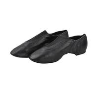 Jazz Zapatos de Danza Slip On Dance Jazz Zapatos de Baile Bebé Niño Adulto Mujeres Hombres Vientre Moderno Ballet Gimnasio Jazzy Zapatillas(Black,44)