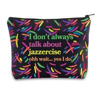 Jazzercise - Bolsa de maquillaje para amantes de Jazzercise Gifts I Don't Always Talk about Jazzercise Gifts Jazzercise Dancer Cosmetic Bag, Habla de Reino Unido
