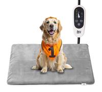 Jazzy Fuzzy - Almohadilla térmica para mascotas, 6 almohadillas para orejas térmicas ajustables para perros y gatos con temporizador, almohadilla térmica impermeable para interiores con cable