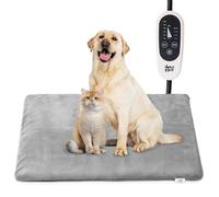 Jazzy Fuzzy - Tapete para Mascotas, Almohadilla Térmica, 6 Almohadillas para Orejas Térmicas Ajustables para Perros y Gatos con Temporizador, Almohadilla Térmica Impermeable para Interiores