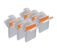 JB White 48 piezas Filtros de cerumen para audífonos compatible con Starkey Hear Clear y Kind evo/evoR | altura: 1,5 mm | diámetro 1,7 mm, naranja