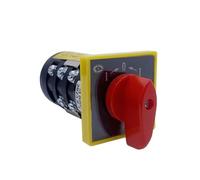 JBBQCEVHT Interruptor de Leva rotatorio Transferencia Manual, 3 Posiciones, momentáneo, con reinicio, Contacto eléctrico Plata, 10 A, Tres Polos, HZ5B-10/3 B005