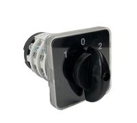 JBBQCEVHT Interruptor de Leva YMZ12-20/3, eléctrico, 3 Posiciones, con Contacto Plateado, Enclavamiento, 20 A, 690 V, Control Polos, Interruptor Transferencia rotativo