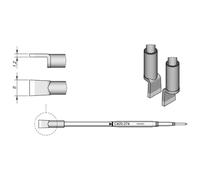 Jbc C420274 - Par de puntas de desoldar para HT420 A