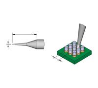 JBC Punta de soldadura Serie C115, forma redonda, C115126/diámetro 0,1 mm, recta C115126 (cartucho de soldadura, cartucho de loeta, cartucho de soldadura, cartucho de soldadura, nano)