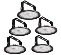 JBdusn 100W UFO LED Lámpara de Alta Bahía, 5Pack UFO Foco LED de Exterior 144LEDs Naves Industriales LED, 6500K UFO LED Taller Lámpara Impermeable IP65 LED UFO Iluminación Para Garaje Fábrica Taller