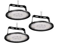 JBdusn 200W UFO LED Lámpara de Alta Bahía, 3 Pack Foco de Exterior 252LEDs Naves Industriales, 6500K Taller Lámpara Impermeable IP65 LED UFO Iluminación Para Garaje Fábrica Taller