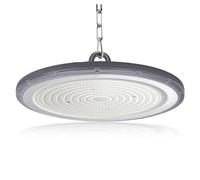 JBdusn 300W Naves Industriales LED, 6500K UFO Lámpara de Alta Bahía con cadena, IP65 resistente Foco de Techo Industrial, Iluminación Comercial para fábricas, garajes y almacenes