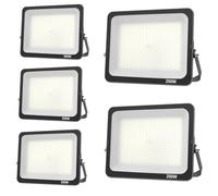 JBdusn 5pcs Foco LED Exterior 200W, Proyector IP66 Impermeable 6500K Blanco Frío, Iluminación de Seguridad para Casa, Patio, Garaje, Terraza
