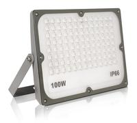 JBdusn Foco Proyector LED 100W, Super Brillante Blanco Frío Luz de Seguridad LED IP66 Impermeable Potente Luces LED Floodlight Exterior, Focos LED Exterior para Casa, Garaje, Patio, Terraza, Campo