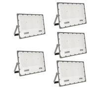 JBdusn Foco Proyector LED 300W, 5pcs Super Brillante 6500K Luz de Seguridad LED IP66 Impermeable Potente Luces LED Floodlight Exterior, Focos LED Exterior para Casa, Garaje, Patio, Terraza, Campo