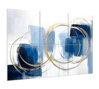 JBER Paneles acústicos artísticos, paquete de 6 pinturas artísticas autoadhesivas para decoración de pared, paneles absorbentes de sonido para estudio de grabación, sala de estar, baño, 180 x 120 cm