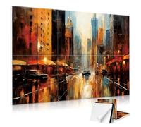 JBER Paneles acústicos de pared, paneles acústicos artísticos de 72 x 48 pulgadas, paneles acústicos decorativos, arte de pared absorbente de sonido, paneles de pared acústicos para estudio, hogar y