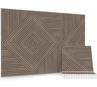 JBER Paneles Acústicos, Pack de 6 Paneles Decorativos Autoadhesivos Insonorizantes, Paneles Absorbentes de Sonido para Pared para Oficina, Estudio de Grabación, Sala de Estar, Dormitorio, 180 x 120 cm