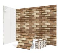 JBER Paquete de 12 paneles acústicos autoadhesivos, paneles a prueba de sonido de ladrillo, paneles de pared acústicos de alta densidad para estudios de grabación, sala de juegos, hogar, oficina, 30 x