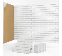 JBER Paquete de 12 paneles acústicos autoadhesivos, paneles a prueba de sonido de ladrillo, paneles de pared acústicos de alta densidad para estudios de grabación, sala de juegos, hogar, oficina, 30 x