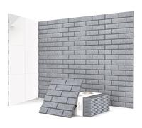 JBER Paquete de 12 paneles acústicos autoadhesivos, paneles a prueba de sonido de ladrillo, paneles de pared acústicos de alta densidad para estudios de grabación, sala de juegos, hogar, oficina, 30 x