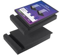 JBER Paquete de 2 almohadillas de aislamiento acústico, almohadillas de espuma de aislamiento de altavoces para monitor de estudio, espuma acústica de alta densidad adecuada para altavoces de 6 a 8