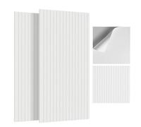 JBER Paquete de 6 paneles acústicos, paneles autoadhesivos de listones estriados a prueba de sonido para paredes, paneles acústicos decorativos para estudio de grabación, oficinas, hogar, 60 x 60 x 1