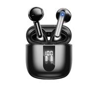 JBES Auriculares inalámbricos Bluetooth, diafragmas de 13mm con Big Bass, Reproducción 60H, Cascos Bluetooth 5.4, IP5, 4 micros para Llamadas nítidas Aptos para iPhone y Android (Obsidian)