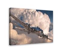 JBGQGAG B-17 Flying Fortress - Lienzo decorativo para pared, pinturas para decoración de sala de estar, dormitorio, 60 x 90 cm