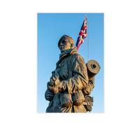 JBGQGAG Póster de estatua de comando sobre lienzo, decoración de pared, pinturas para sala de estar, dormitorio, decoración de 20 x 30 pulgadas (50 x 75 cm)