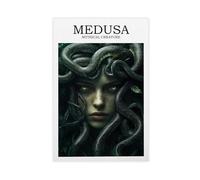 JBGQGAG Póster en lienzo de The Myth of Medusa, decoración de dormitorio, paisaje, oficina, habitación, regalo, 50 x 75 cm