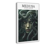 JBGQGAG Póster en lienzo de The Myth of Medusa, decoración de dormitorio, paisaje, oficina, habitación, regalo, 30 x 45 cm