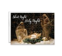 JBH Creations Tarjeta de Navidad con texto en inglés Natividad religiosa, 24 unidades