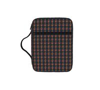 JBJGKHLP Bolsa de almacenamiento de la Biblia con estampado de guitarras eléctricas, color naranja, impermeable, regalo religioso para hombres y mujeres, hogar, iglesia, viajes