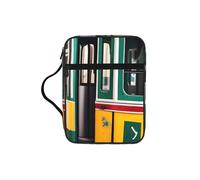 JBJGKHLP Bolsa de almacenamiento de la Biblia con estampado de tranvía de Lisboa, impermeable, regalo religioso para hombres y mujeres, hogar, iglesia, viajes