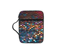 JBJGKHLP Bolsa de almacenamiento de la Biblia con lentejuelas degradadas, impermeable, regalo religioso para hombres y mujeres, hogar, iglesia, viajes