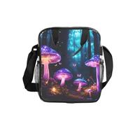 JBJGKHLP Bolsa de almuerzo transparente con estampado de hongos mágicos, contenedor de almacenamiento de alimentos para escuela, oficina, viajes, picnic, caja Bento