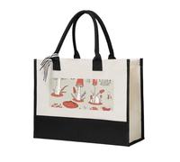 JBJGKHLP Bolsa de compras de lona con estampado de hongos rojos de gran capacidad para mujer, respetuosa con el medio ambiente, para el día de la madre