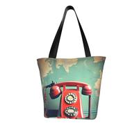 JBJGKHLP Bolsa de hombro para mujer, diseño retro de Londres, estilo retro, estilo informal, para compras, uso diario o de viaje
