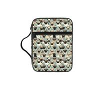 JBJGKHLP Bonita bolsa de almacenamiento de la Biblia con estampado de carlino chihuahua, impermeable, regalo religioso para hombres y mujeres, hogar, iglesia, viajes