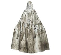 JBJGKHLP Bonita capa con capucha con estampado de llama para adultos, carnaval, cosplay, 190 cm, capa cómoda para fiestas temáticas