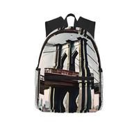 JBJGKHLP Brooklyn Bridge S Print - Mochila ligera e informal para adultos, resistente al agua, uso diario, viajes, senderismo, desplazamientos