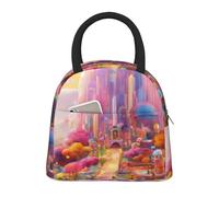 JBJGKHLP Candy Land - Bolsa de almuerzo con aislamiento cómodo y práctico para adultos, niños y familias