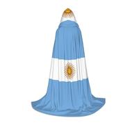 JBJGKHLP Capa con capucha con estampado de bandera argentina, unisex, para cosplay y celebraciones de temporada de carnaval