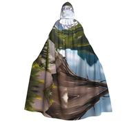 JBJGKHLP Capa con capucha para adultos con estampado de Parque Nacional Glacier, cosplay, fiesta de máscaras, disfraz de carnaval, eventos temáticos