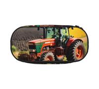 JBJGKHLP Company Farm Tractors - Estuche práctico para lápices, bolsa de almacenamiento para bolígrafos, artículos esenciales para la escuela y la oficina, Black, Talla única, Organizador de bolsas