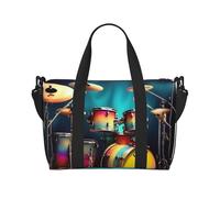 JBJGKHLP Cool Drums Set - Bolsa de mano versátil para hombres y mujeres, ligera, a la moda, fin de semana, viajes, gimnasio, impermeable