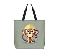 JBJGKHLP Cute Monkey Print - Bolsa organizadora extragrande, unisex, reutilizable, respetuosa con el medio ambiente