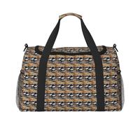JBJGKHLP Dos grullas japonesas volando tradicional impresión versátil bolsa de viaje de mano plegable bolsa de hombro viaje de negocios al aire libre