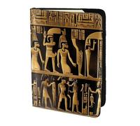 JBJGKHLP Egypts Jeroglyphics - Funda tipo cartera unisex para pasaporte, documentos de viaje, ligera, segura, accesorios de viaje, Black, Talla única