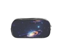 JBJGKHLP Estuche transparente con estampado de galaxia en el universo para niños y niñas, suministros de oficina, bolsa transparente de papelería