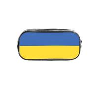 JBJGKHLP Estuche transparente con la bandera de Ucrania para niños y niñas, suministros de oficina y artículos de papelería transparente