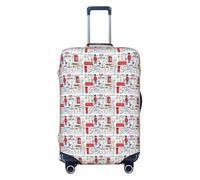 JBJGKHLP I Love London - Maleta universal con estampado elástico para equipaje, impermeable, para viajes, negocios, vacaciones, Black, S, Equipaje de mano